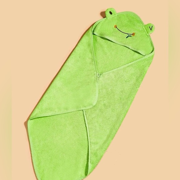 1pc Polyester Cute Cartoon Animal Bathrobe For Pets, Absorbent After Bathing - Picture 4 of 8